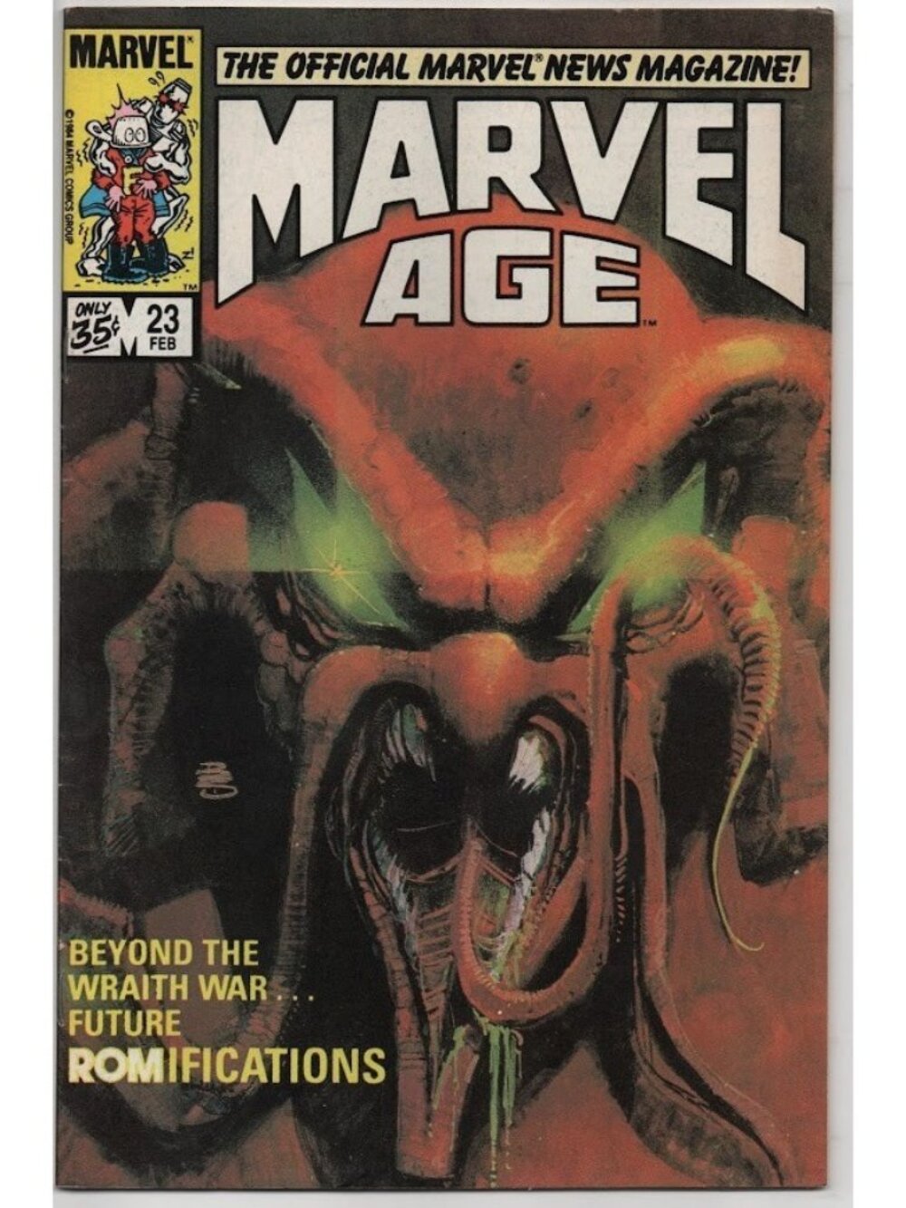 Marvel Age 23 Marvel Comics 1985 FN/VF 7.0 ROM Wraith War